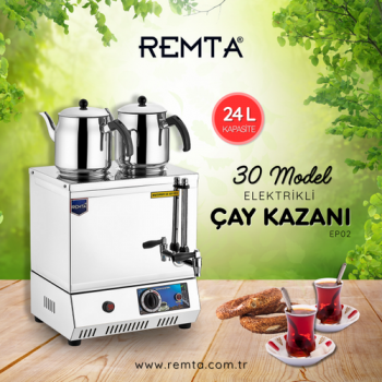 Remta 30 Model Elektrikli Çay Ocağı 24 lt (Pleytsiz) - EP02