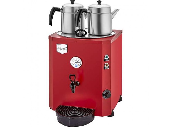 Remta DE11 Jumbo Çay Makinesi 2 Demlikli,Siyah Remta DE11 Jumbo Çay Makinesi 2 Demlikli,Siyah