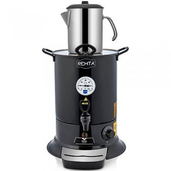 Remta Tek Demlikli Elite Çay Makinesi 10 lt Siyah - EL12