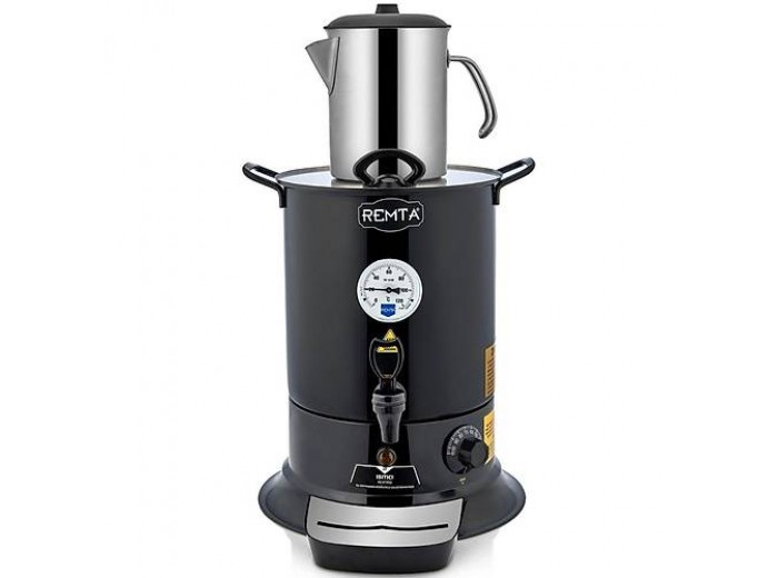 Remta Tek Demlikli Elite Çay Makinesi 10 lt Siyah - EL12 Remta Tek Demlikli Elite Çay Makinesi 10 lt Siyah - EL12