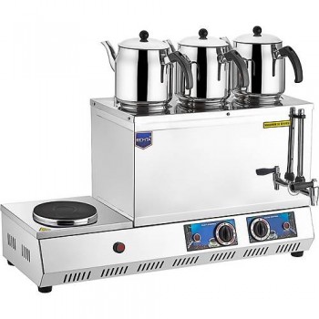 REMTA K32 3 DEMLİKLİ ELEKTRİKLİ PLEYTLİ ÇAY OCAĞI 34 LT.