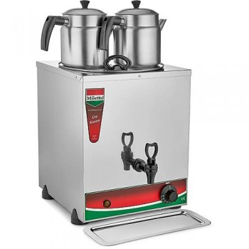 Miletto 30 Model Elektrikli 2 Demlikli Çay Kazanı 15 lt (Demlikler Dahil) - MEJ12