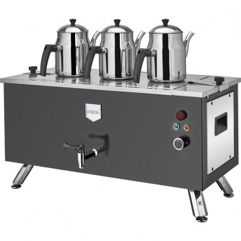 REMTA EP03(L) ÇİFT CİDARLI 3 DEMLİKLİ ELEKTRİKLİ KAHVECİ OCAĞI 31 LT. 
