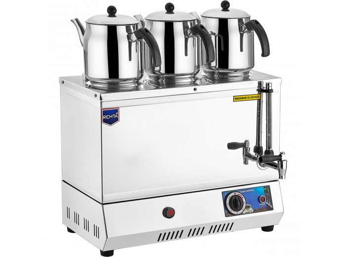 REMTA EP03 ELEKTRİKLİ PLEYTSİZ 3 DEMLİKLİ ÇAY OCAĞI 34 LT.