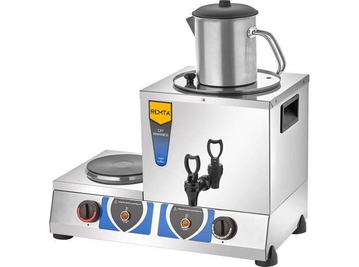 REMTA GT01 TEK DEMLİKLİ ELEKTRİKLİ PLEYTLİ ÇAY MAKİNESİ 8 LT. REMTA GT01 TEK DEMLİKLİ ELEKTRİKLİ PLEYTLİ ÇAY MAKİNESİ 8 LT.