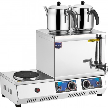 REMTA K34 ÇİFT DEMLİKLİ ELEKTRİKLİ PLEYTLİ ÇAY OCAĞI 29 LT.