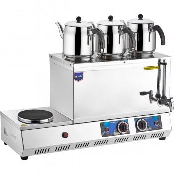 REMTA K32 3 DEMLİKLİ ELEKTRİKLİ PLEYTLİ ÇAY OCAĞI 34 LT.