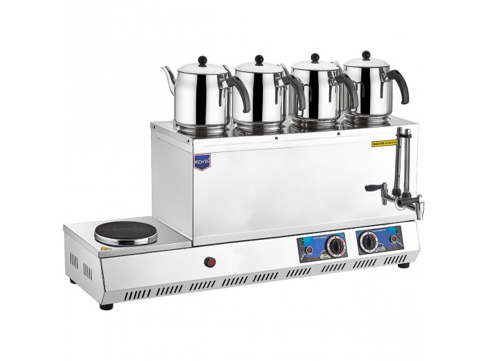 REMTA K33 ELEKTRİKLİ PLEYTLİ 4 DEMLİKLİ ÇAY OCAĞI 43 LT. 