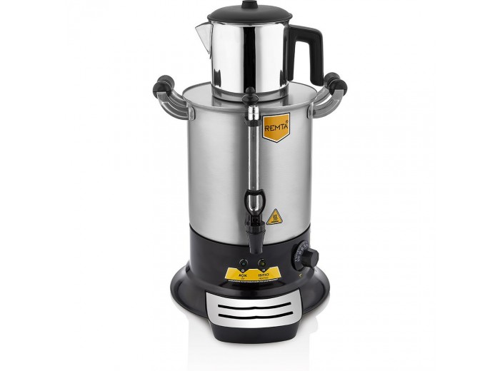 REMTA PT11 PLATİN MODEL TEK DEMLİKLİ ÇAY MAKİNASI 9 LT. (DEMLİK DAHİL)