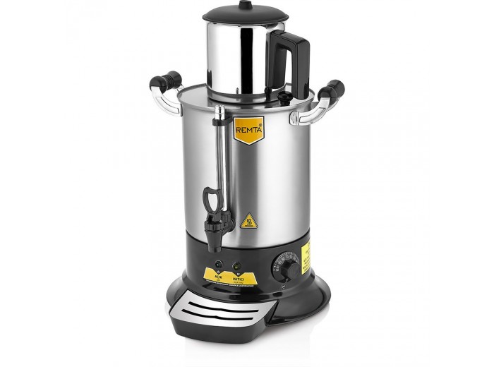 REMTA PT11 PLATİN MODEL TEK DEMLİKLİ ÇAY MAKİNASI 9 LT. (DEMLİK DAHİL)