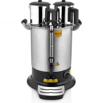 REMTA PT14 PLATİN MODEL ÇİFT DEMLİKLİ ÇAY MAKİNASI 17 LT. (DEMLİK DAHİL)