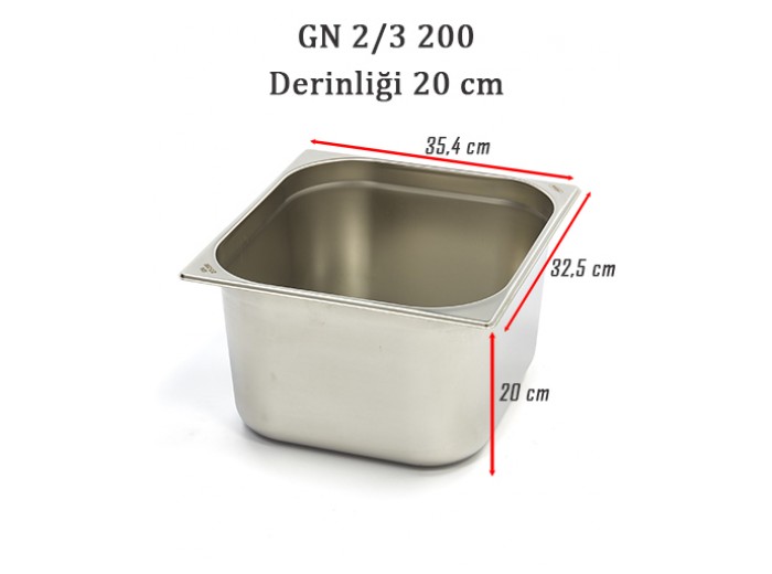 2/3-200 STANDART GN GASTRONOM KÜVET