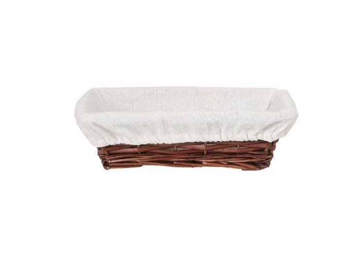HASIR BEZLİ DİKDÖRTGEN SEPET 28 CM