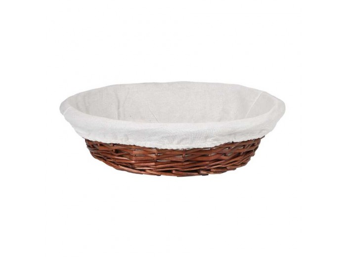 HASIR BEZLİ YUVARLAK SEPET 24 CM HASIR BEZLİ YUVARLAK SEPET 24 CM