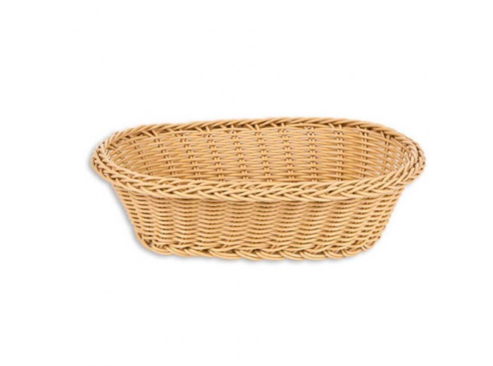 İNCE OVAL SEPET 24x17x7 CM A.KAHVE