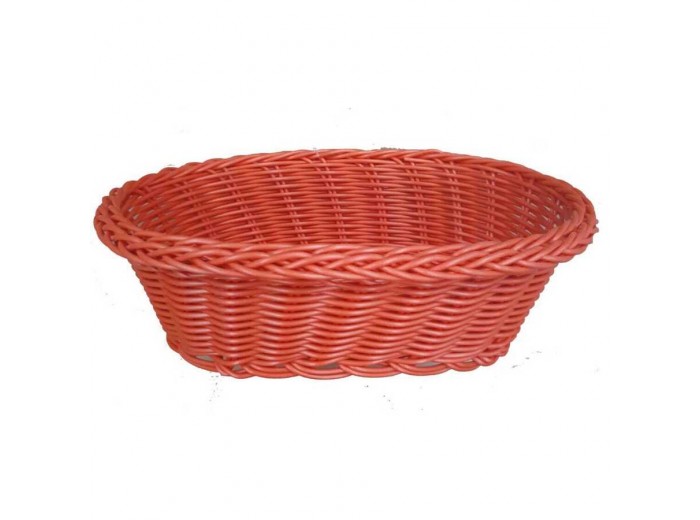 İNCE OVAL SEPET 24x17x7 CM KIRMIZI