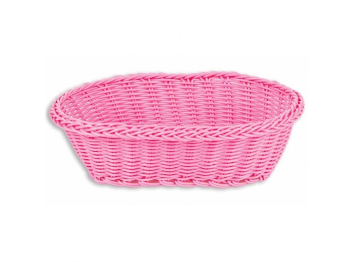 İNCE OVAL SEPET 24x17x7 CM PEMBE İNCE OVAL SEPET 24x17x7 CM PEMBE