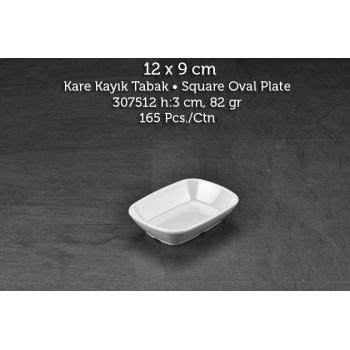 TUVA THERM INTERNATİONAL 12x9 CM KARE KAYIK TABAK
