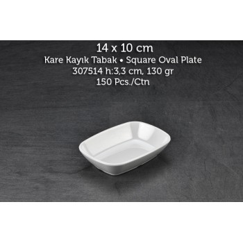 TUVA THERM INTERNATİONAL 14x10 CM KARE KAYIK TABAK