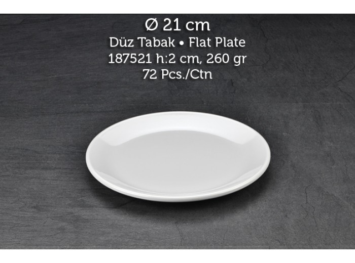 TUVA THERM INTERNATİONAL 21 CM DÜZ TABAK TUVA THERM INTERNATİONAL 21 CM DÜZ TABAK