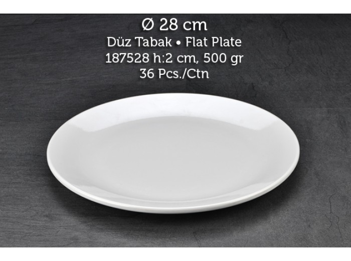 TUVA THERM INTERNATİONAL 28 CM DÜZ TABAK TUVA THERM INTERNATİONAL 28 CM DÜZ TABAK