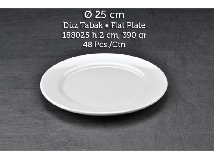 TUVA THERM KLASİK 25 CM DÜZ TABAK TUVA THERM KLASİK 25 CM DÜZ TABAK
