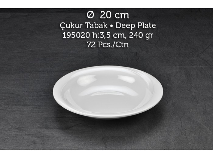 TUVA THERM WİNGS 20 CM ÇUKUR TABAK TUVA THERM WİNGS 20 CM ÇUKUR TABAK
