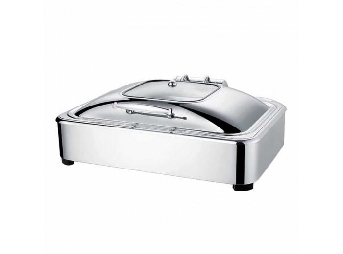 CHAFING DISH DÖRTGEN HİDROLİK KAPAK 9 L 1/1 GÖMME (CDH-9G) CHAFING DISH DÖRTGEN HİDROLİK KAPAK 9 L 1/1 GÖMME (CDH-9G)
