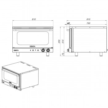REMTA S15 ELEKTRİKLİ PATİSERİ FIRIN 