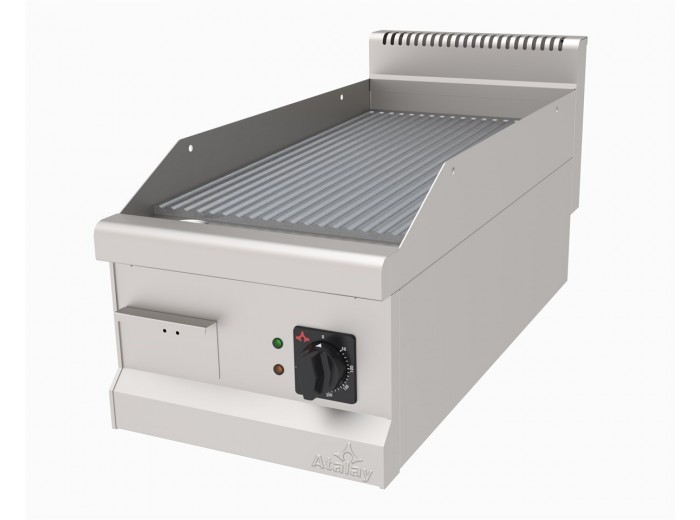 ATALAY ELEKTRİKLİ KROM PLEYT OLUKLU IZGARA 40 CM x 90 CM AEI-490/N S CR