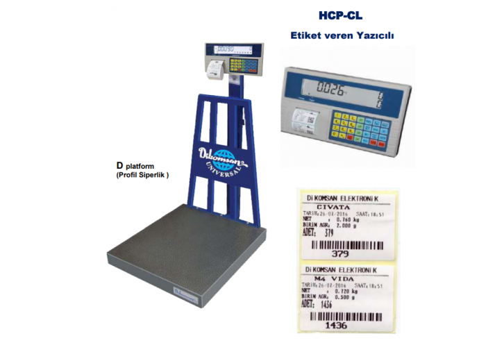DİKOMSAN HCP-CL ETİKET YAZICILI SAYICI BASKÜL