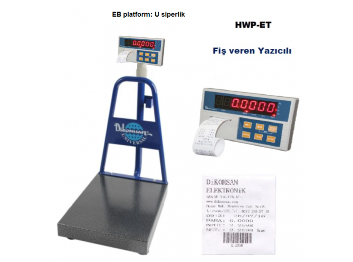 DİKOMSAN HWP-ET FİŞ YAZICILI BASKÜL DİKOMSAN HWP-ET FİŞ YAZICILI BASKÜL