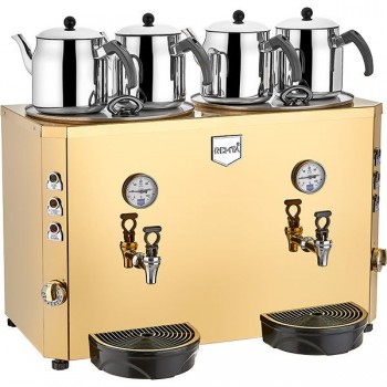 REMTA DE13S JUMBO 4 DEMLİKLİ ÇAY MAKİNESİ (ŞAMADIRALI) 46 LT.
