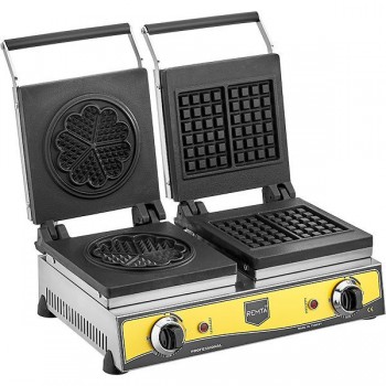 REMTA W21 ÇİFTLİ KARE+ÇİÇEK MODEL (21 CM ÇAP) WAFFLE MAKİNASI ELEKTRİKLİ