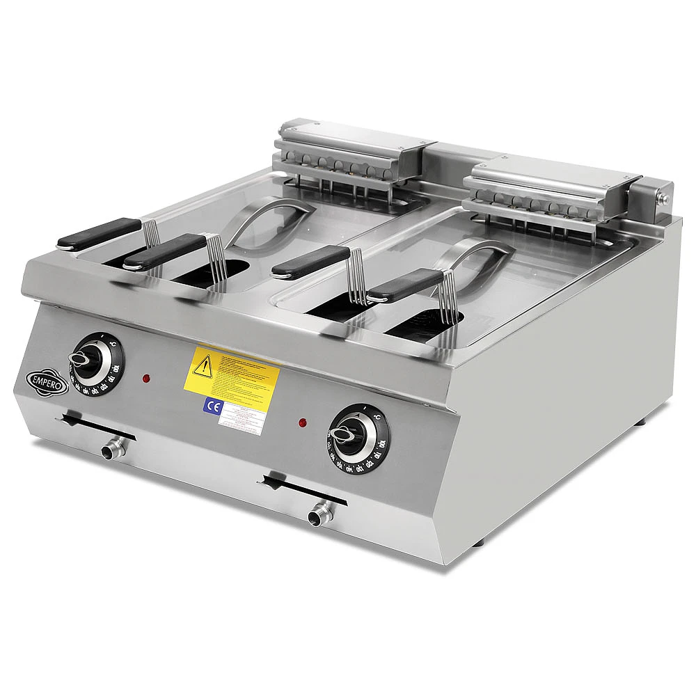 Empero EMP.PLS.7FE010 14 litre modüler elektrikli fritöz, paslanmaz gövde ve sepet - Görsel 2
