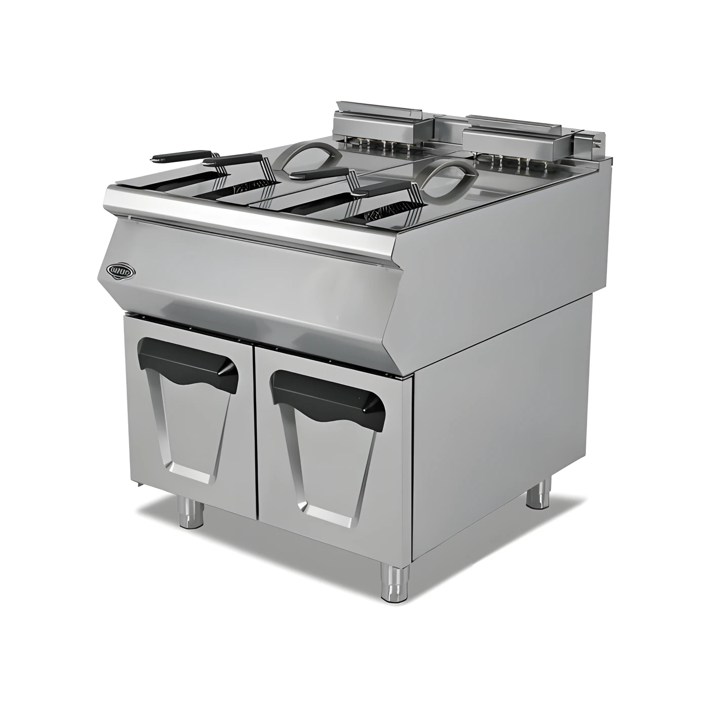 Empero EMP.PLS.9FG010 24 litre dolaplı gazlı fritöz, paslanmaz gövde ve sepetler - Görsel 2