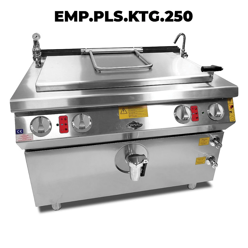 Empero EMP.PLS.KTG.150 gazlı kaynatma tenceresi, 150 litre çift cidarlı paslanmaz kazan - Görsel 2