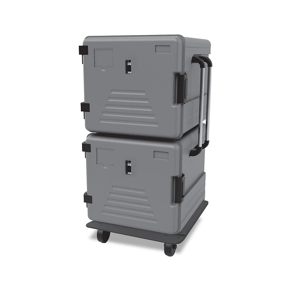 Empero EMP.BOX-600+600-K iki bölmeli menteşeli termobox, 2x83 litre yemek taşıma kabı - Görsel 3