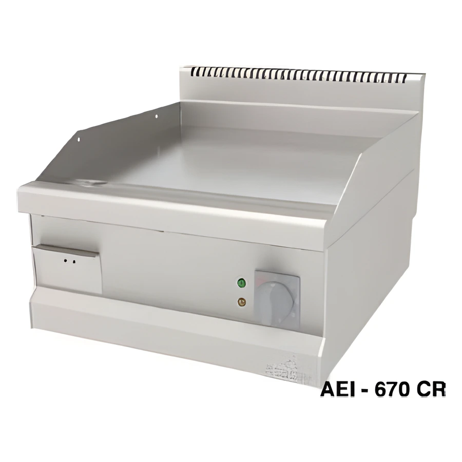 Atalay AEI-670 CR krom düz pleyt elektrikli ızgara 60x70 cm