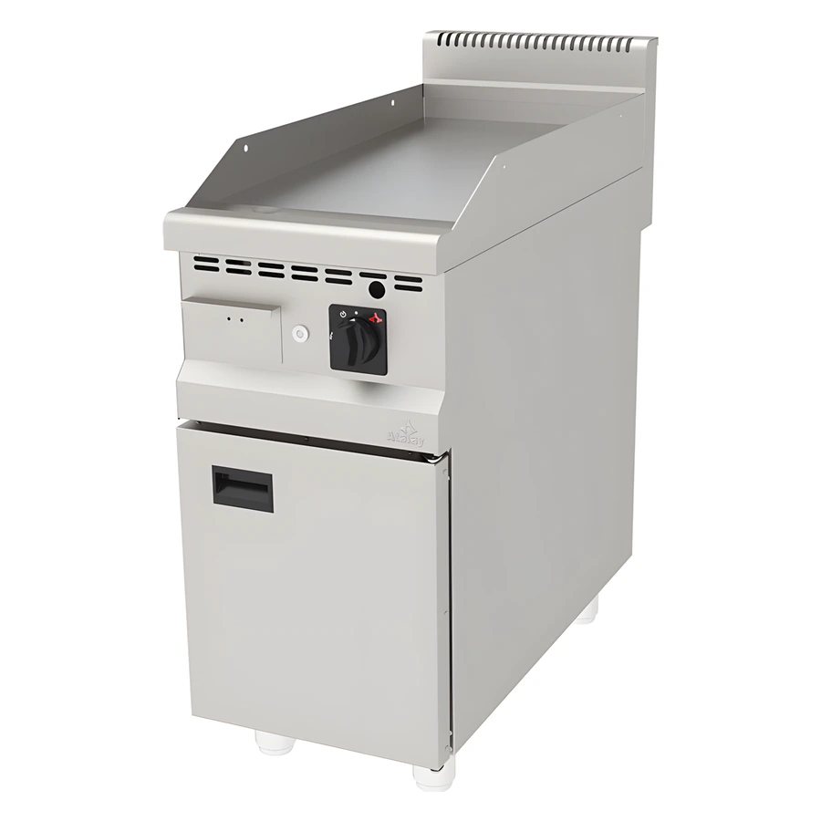 Atalay AGI-490/CR ayaklı gazlı krom düz pleyt ızgara 40x90