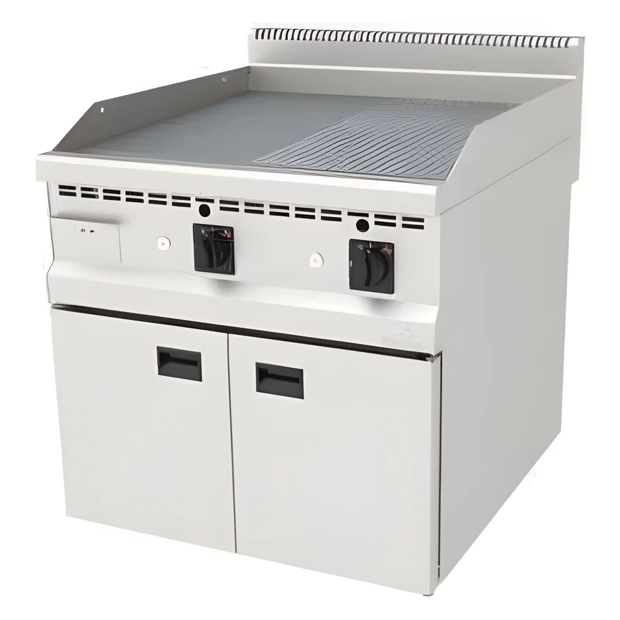 Atalay AGI-890/ND ayaklı gazlı yarı oluklu yarı düz ızgara 80x90