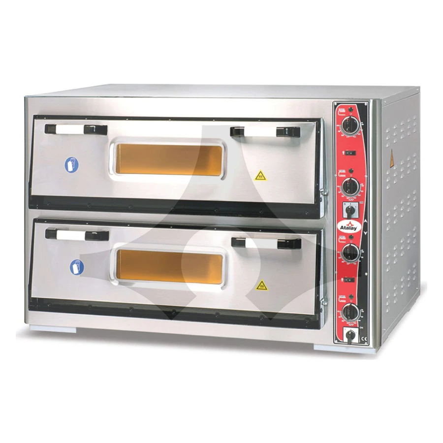 Atalay APF-962-2 çift katlı 92x62 cm geniş endüstriyel pizza fırını