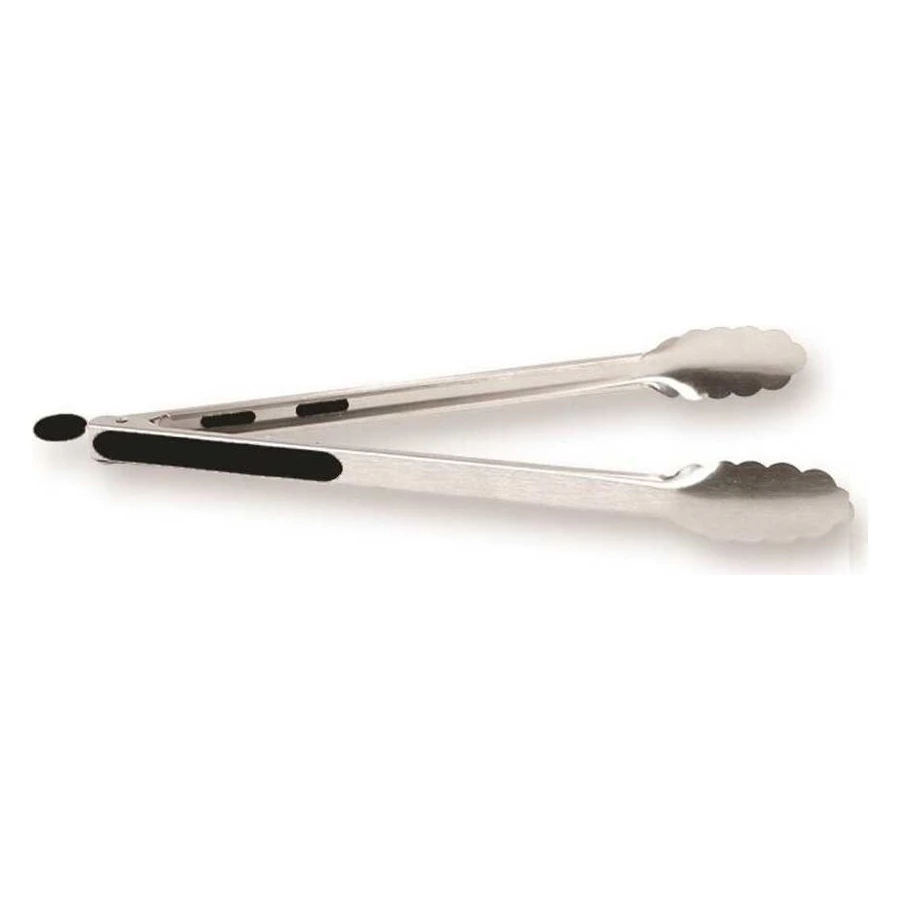 Epinox PBM-40 uzun barbekü maşası 40 cm, paslanmaz çelik, silikon tutma yerli kilitli maşa