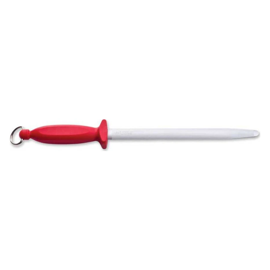 Bargoin Nova OV-10 kırmızı saplı oval masat, 25 cm kompakt bileme çeliği