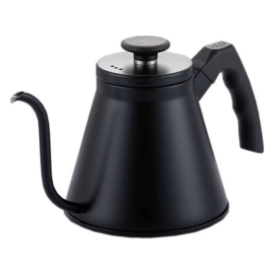 Epinox BKS-12 siyah Slim Fit 1200 ml barista kettle, uzun akış uçlu