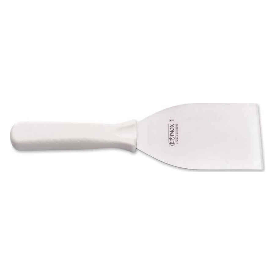 Epinox SP2-07B beyaz spatula no 2, 9 cm genişlikte ince ağızlı beyaz saplı spatula