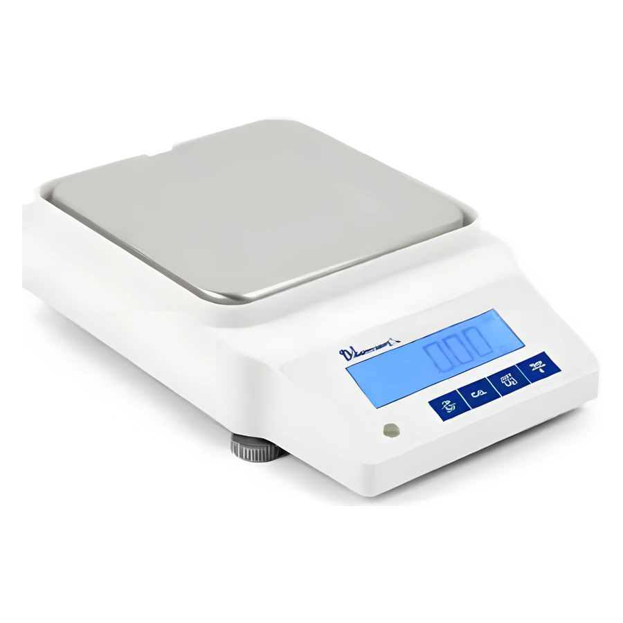 Dikomsan FHB-10000 10 kg hassas terazi, kare paslanmaz kefe ve büyük LCD gösterge