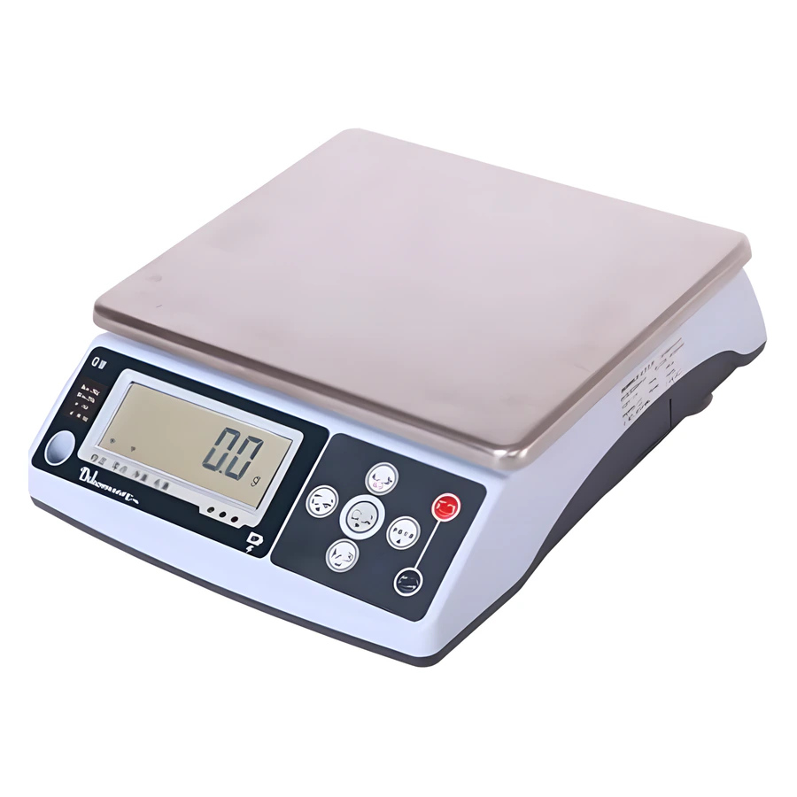 Dikomsan QW endüstriyel tartım terazisi, 250 x 220 mm kefe ve LCD gösterge