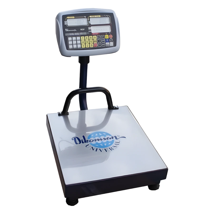 Dikomsan RCP-US fiyat hesaplamalı terazi, 350x400 mm kefe ve dijital gösterge