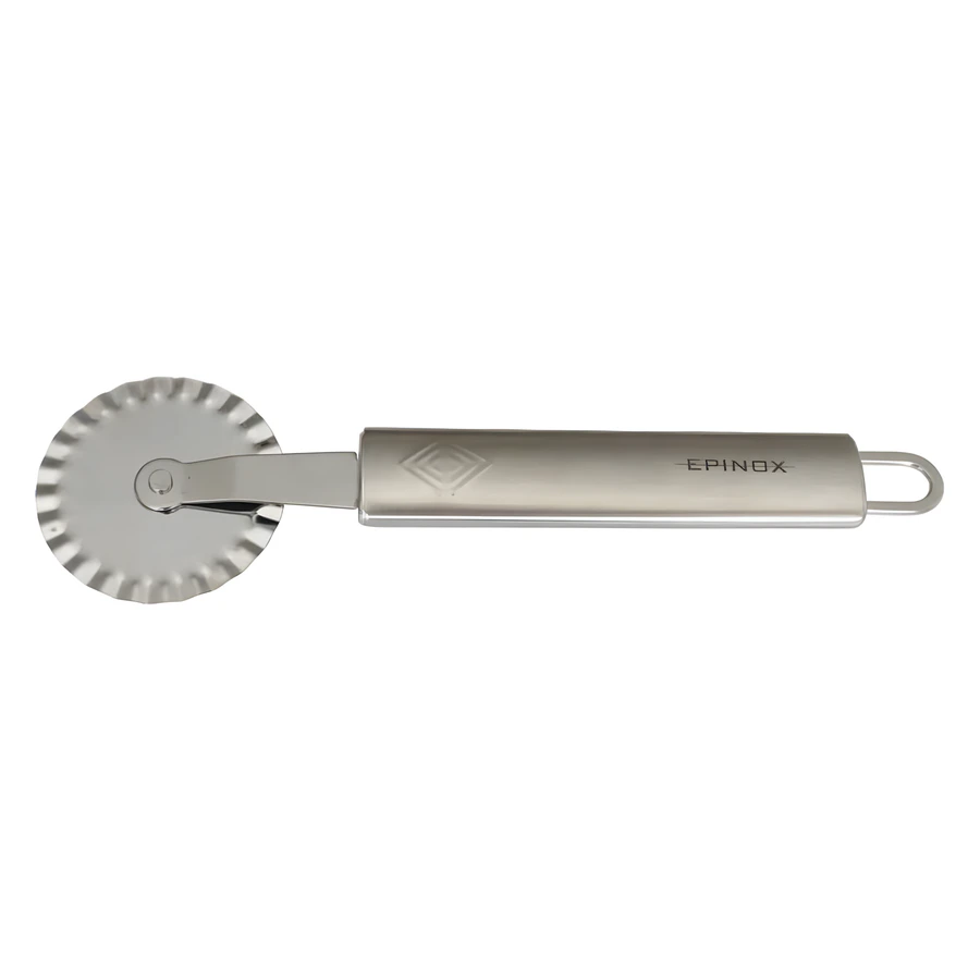 Epinox EPM-55DR paslanmaz dişli rulet, tırtıklı çarklı hamur kesici